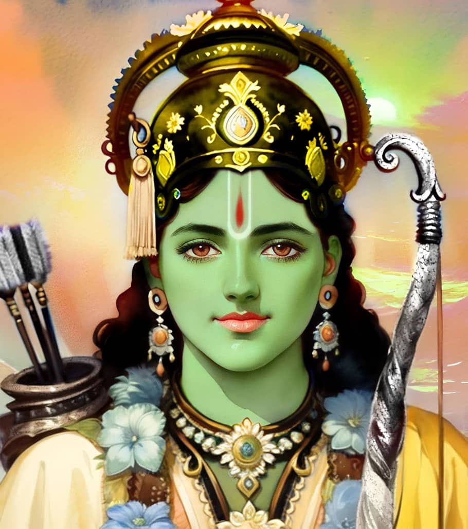 A Portrait of Lord Shree Rama